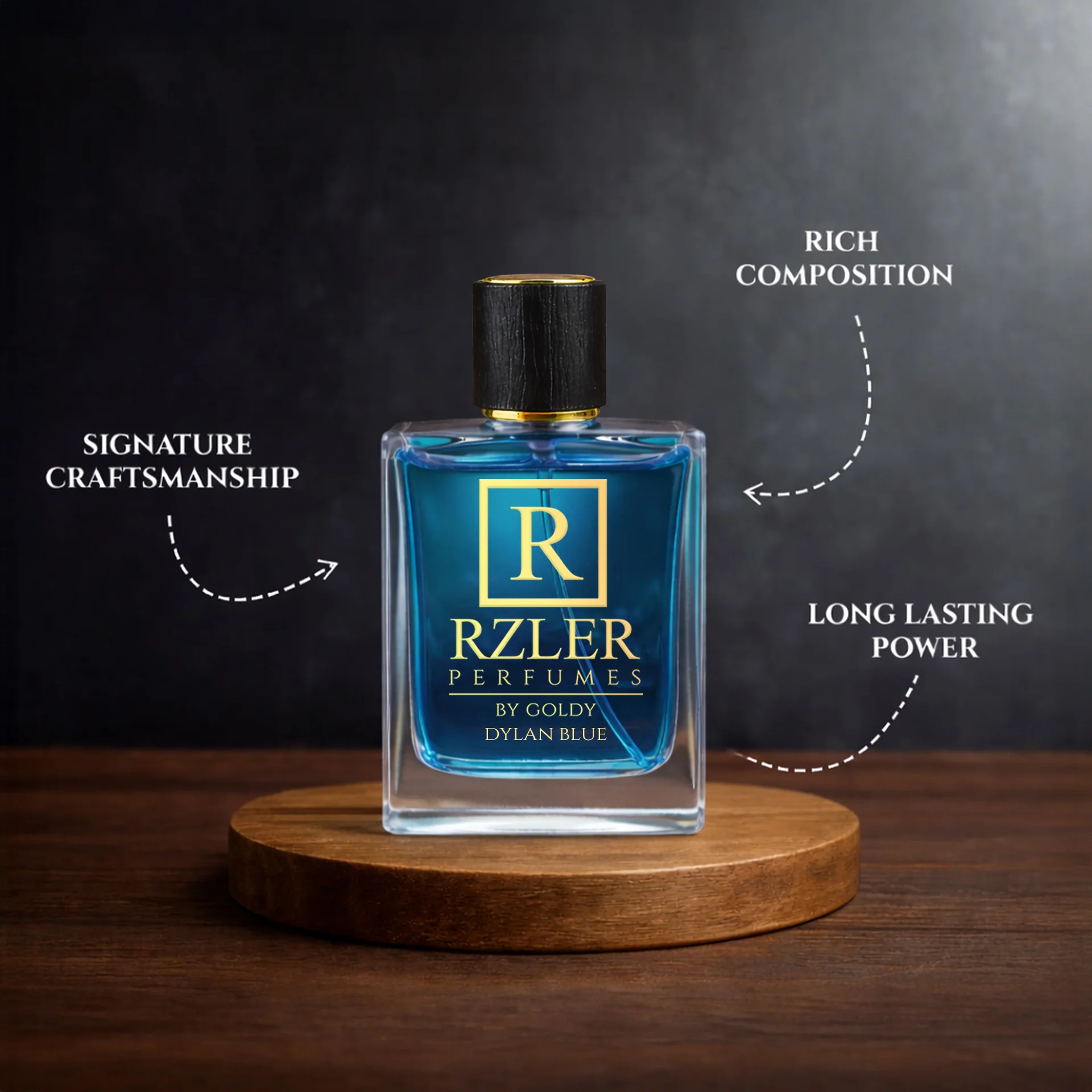 RZLER Dylan Blue Aromatic Fougere Perfume for Men | Bergamot, Ambroxan & Incense Notes | Aromatic Fougere Fragrance - Image 3